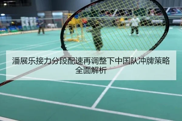 潘展乐接力分段配速再调整下中国队冲牌策略全面解析